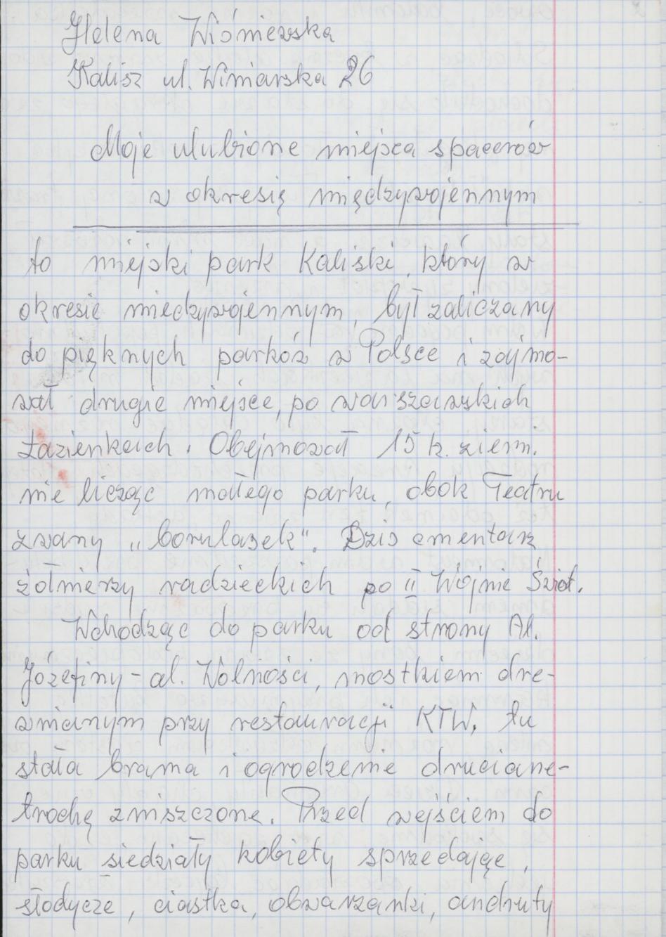 Moje ulubione miejsca spacerów w okresie międzywojennym