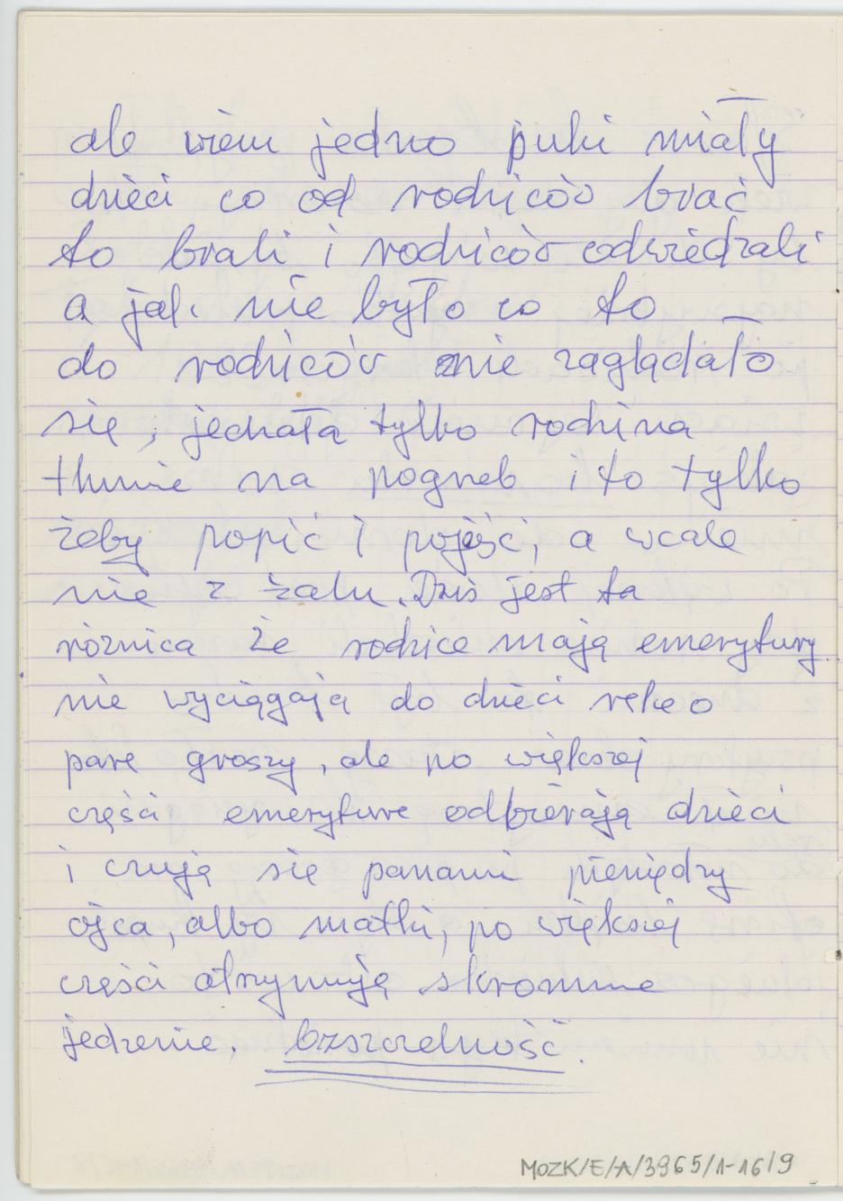 Kobieta przed wojną i po wojnie. Starość przed wojną i po wojnie, cz. 2