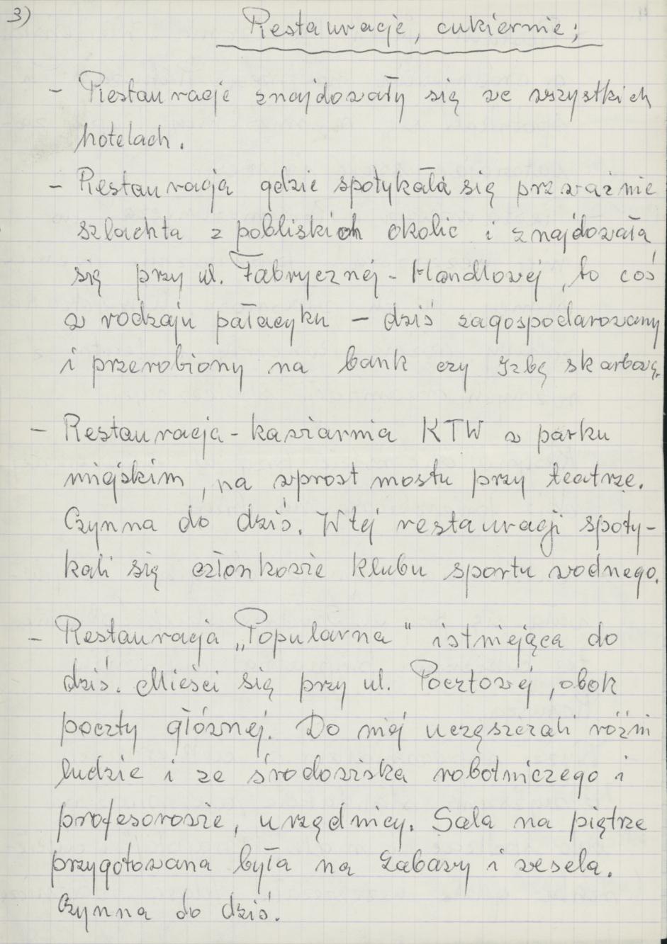 Hotele, restauracje i cukiernie w okresie międzywojennym