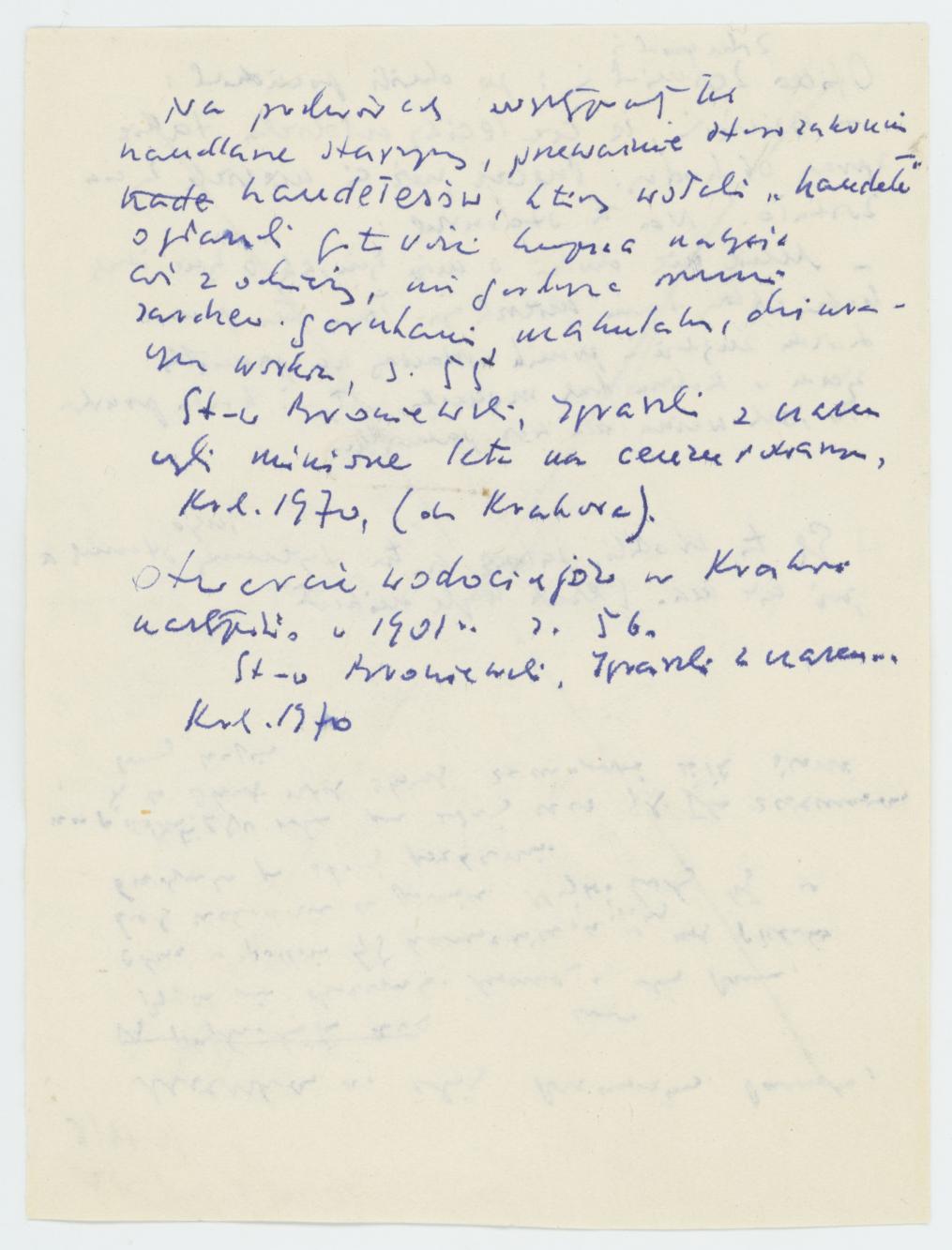 O niektórych zajęciach