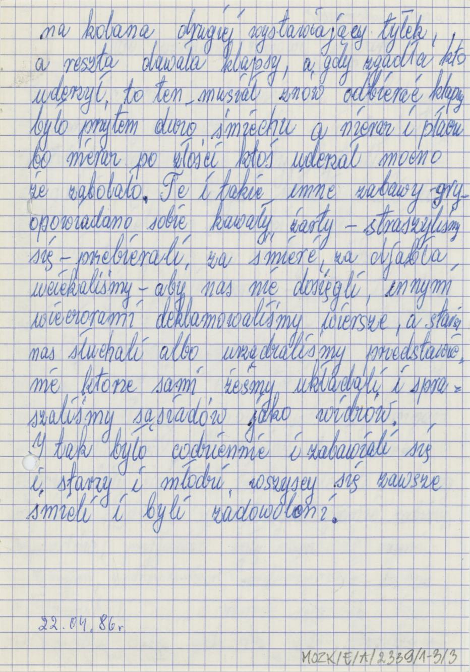 Jak spędzano zimowe wieczory