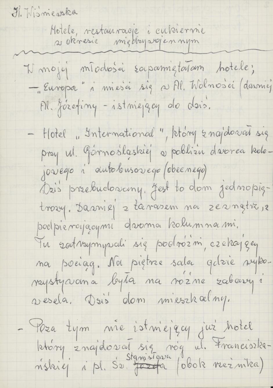 Hotele, restauracje i cukiernie w okresie międzywojennym