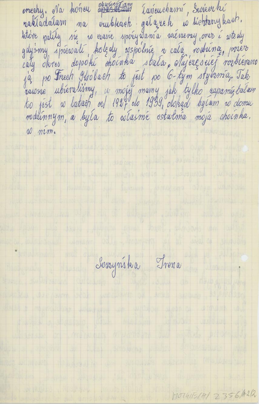 Choinka u mojej mamy