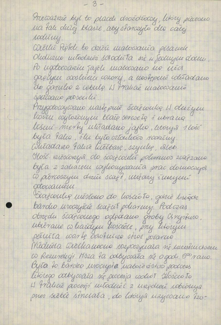 Przygotowania do Świąt i dni świąteczne