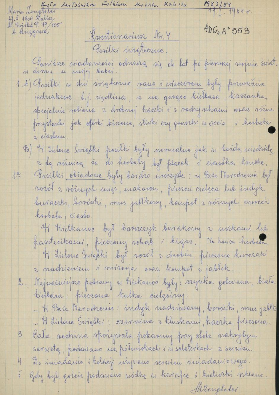 Posiłki świąteczne