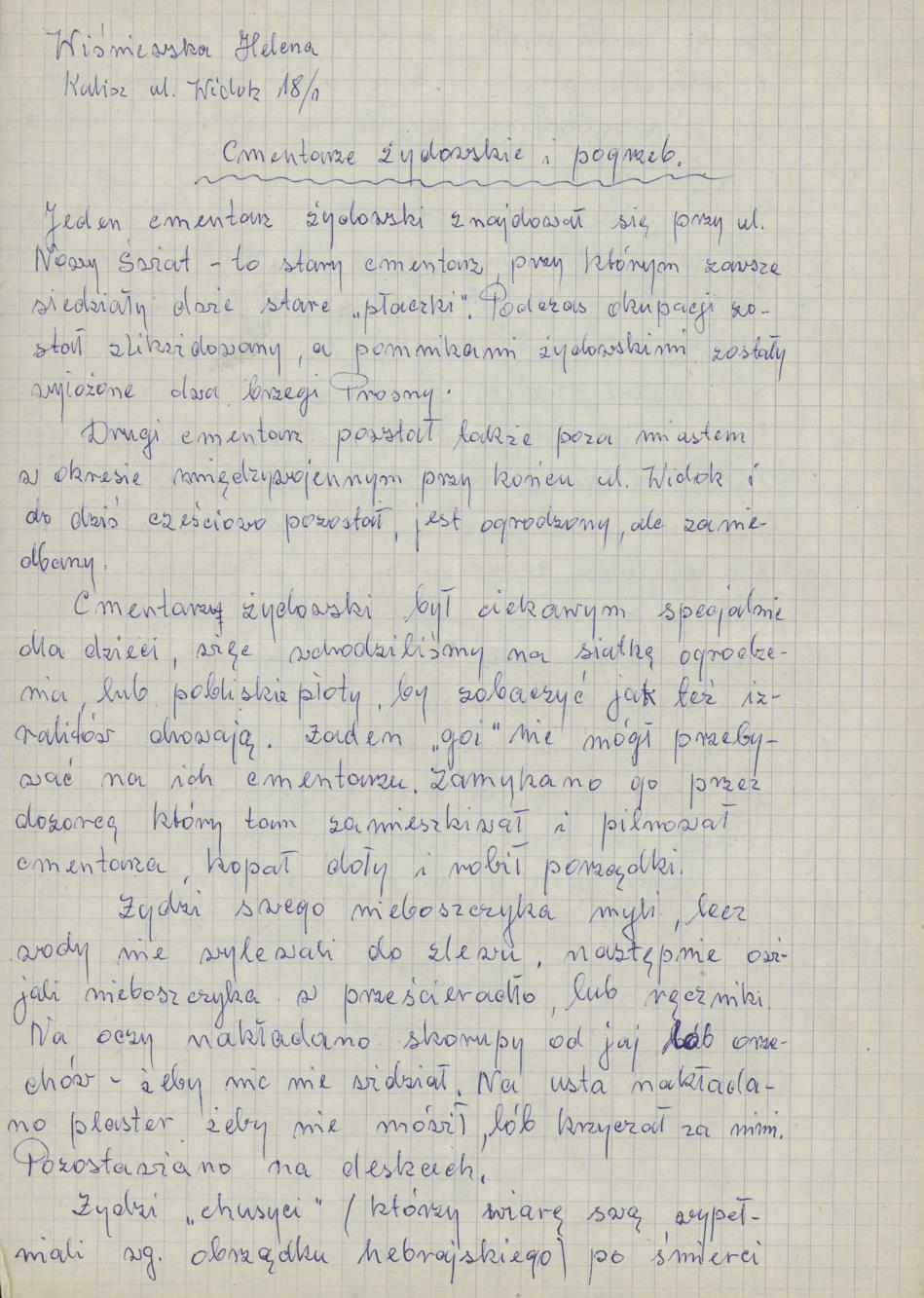 Cmentarze żydowskie i pogrzeb