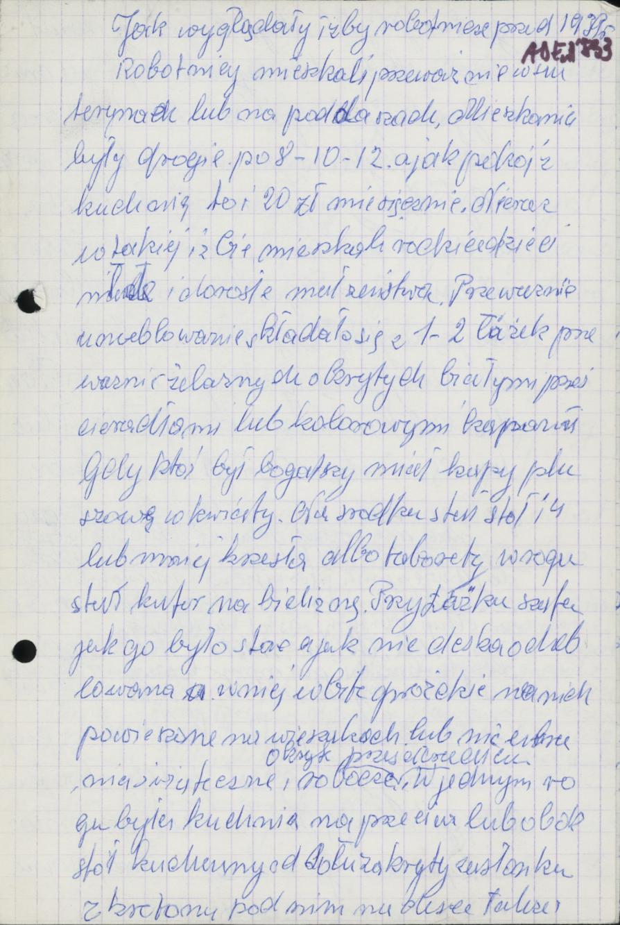 Jak wyglądały izby robotnicze przed 1939 r.