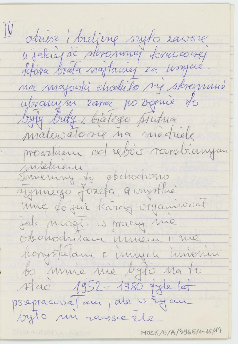 Kobieta przed wojną i po wojnie. Starość przed wojną i po wojnie, cz. 2