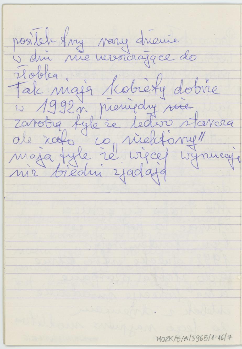 Kobieta przed wojną i po wojnie. Starość przed wojną i po wojnie, cz. 1