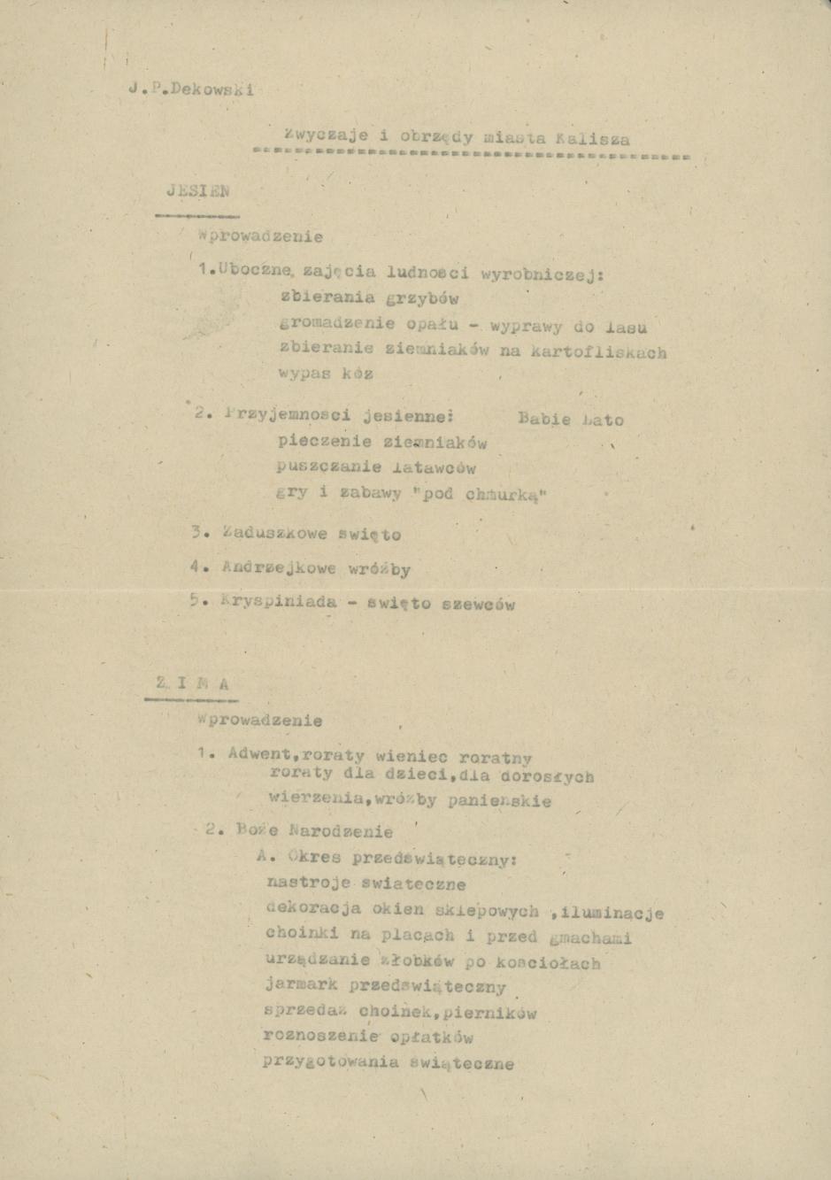 Zwyczaje i obrzędy miasta Kalisza