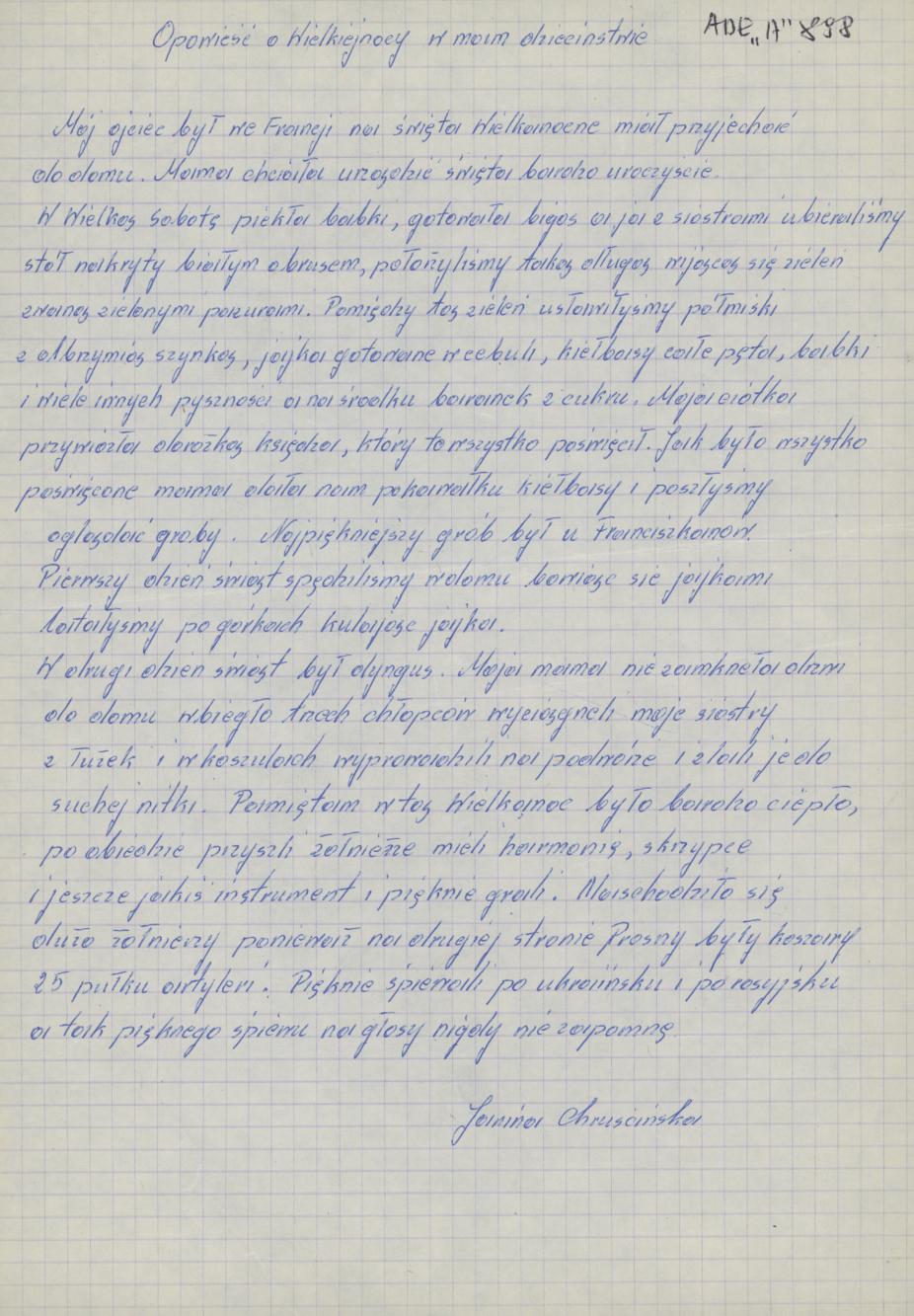 Opowieść o Wielkiejnocy w moim dzieciństwie