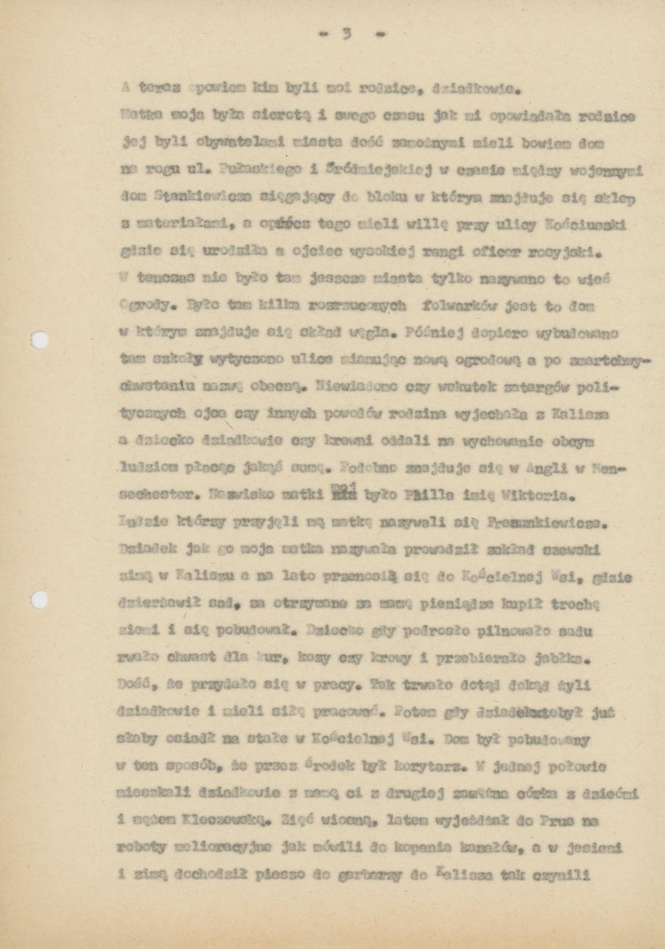 Pamiętnik Genowefy Górczyńskiej "Moi, ja i moje miasto", cz. 1