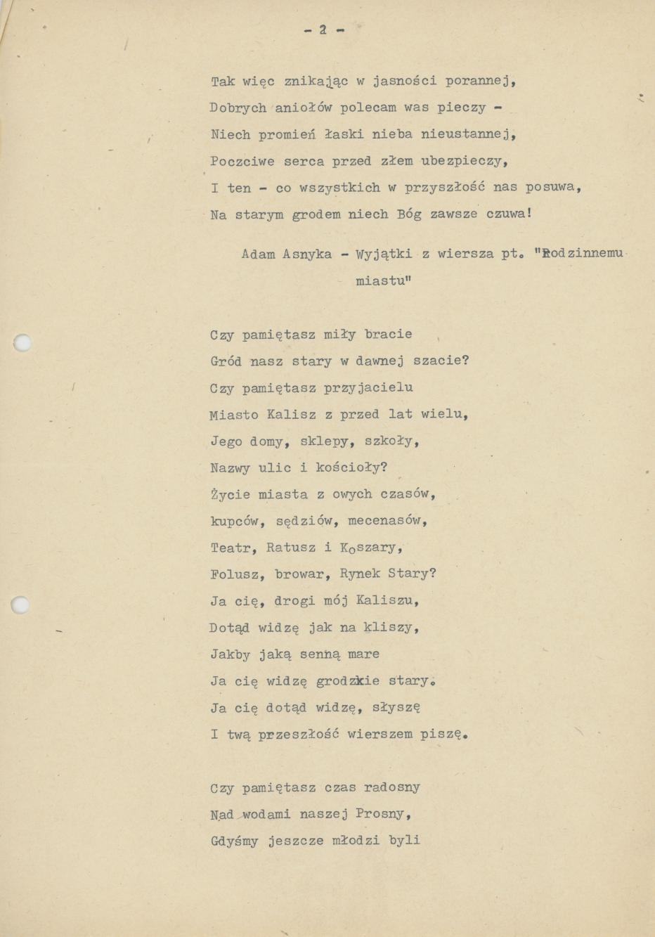 Stary Kalisz. Dzieje przeszłe wierszem, cz. 1