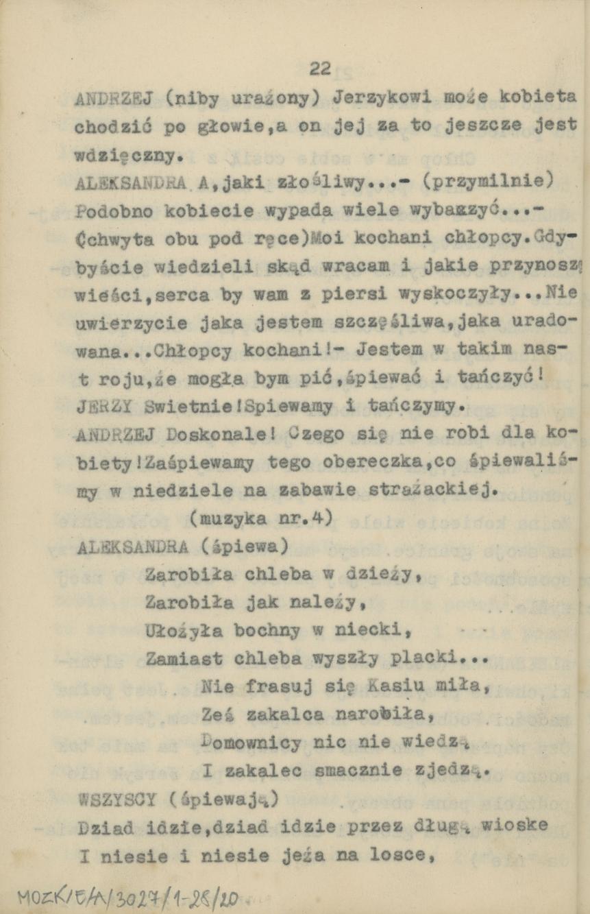 Przedświt wolności - obraz sceniczny ze śpiewami i tańcami, cz. 2