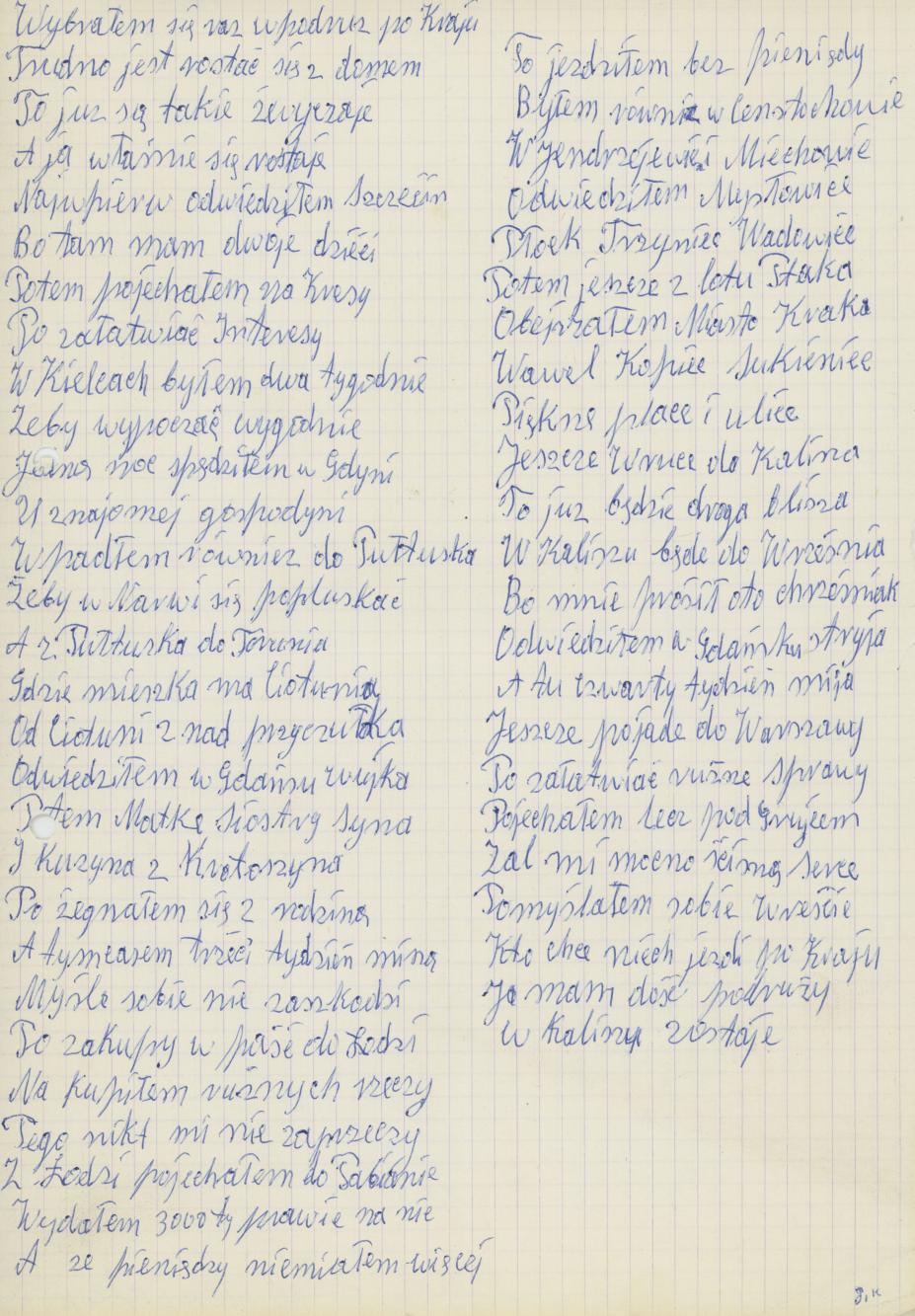 Wybrałem się raz w podróż po kraju