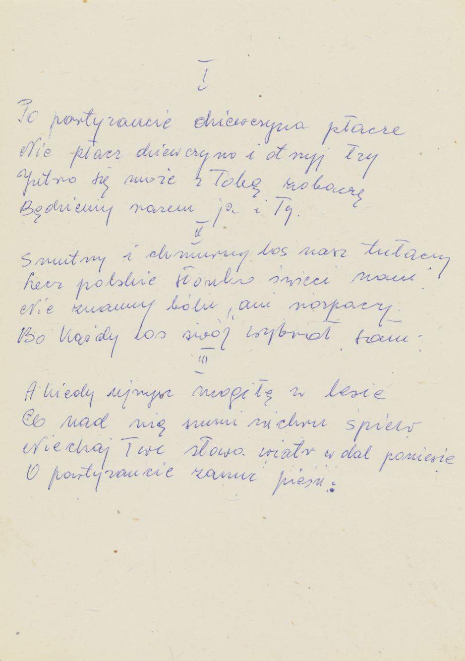 Po partyzancie dziewczyna płacze