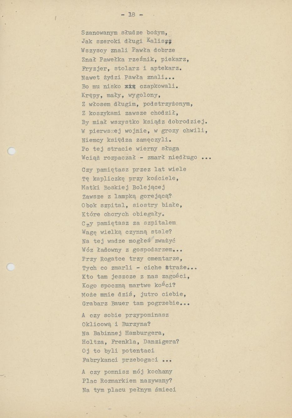 Stary Kalisz. Dzieje przeszłe wierszem, cz. 2