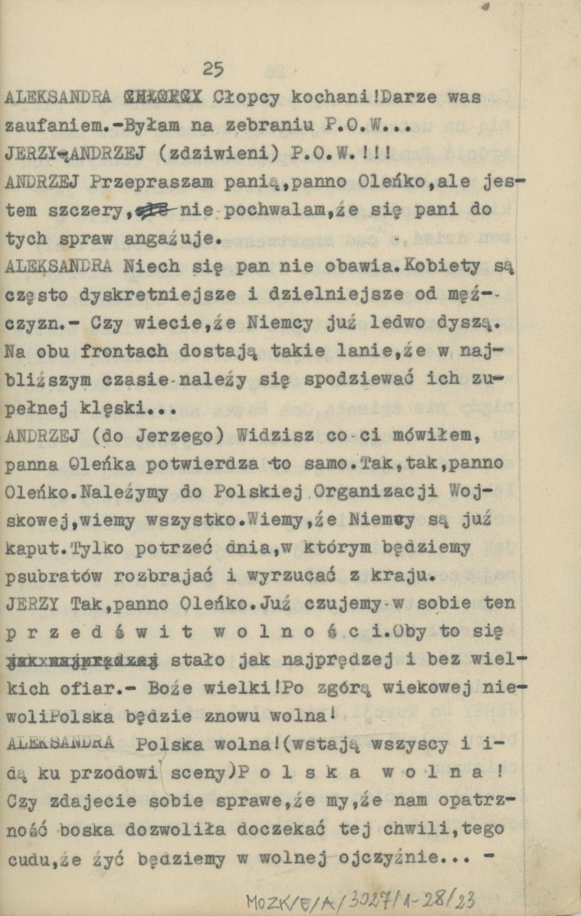 Przedświt wolności - obraz sceniczny ze śpiewami i tańcami, cz. 2