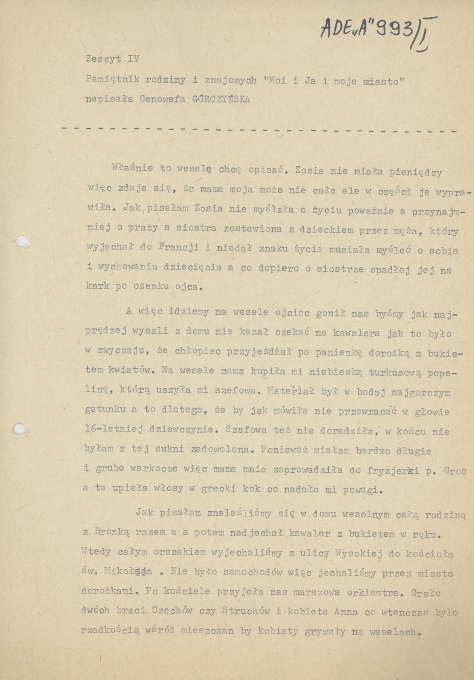 Pamiętnik rodziny i znajomych "Moi i ja i moje miasto", cz. 1