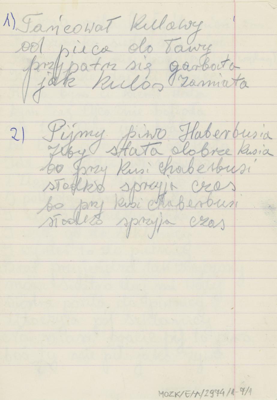 Wiersze humorystyczne