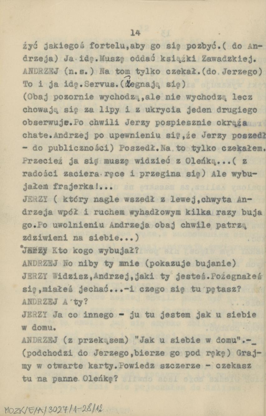 Przedświt wolności - obraz sceniczny ze śpiewami i tańcami, cz. 1