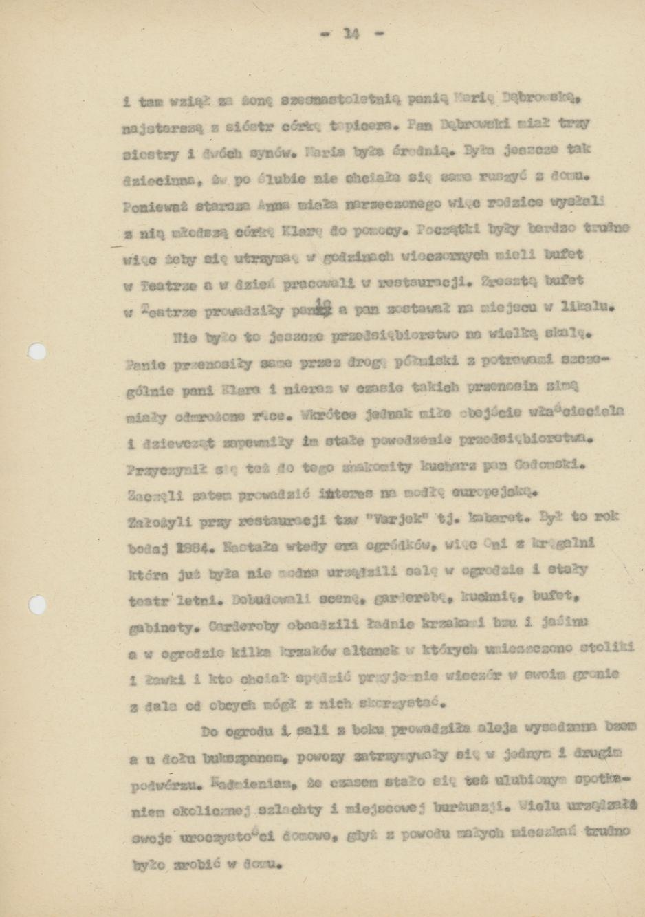 Pamiętnik Genowefy Górczyńskiej "Moi, ja i moje miasto", cz. 1