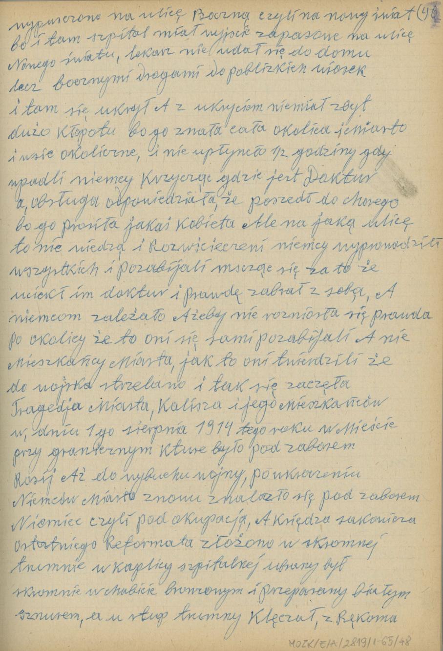 Mój pamiętnik oraz wspomnienia z moich młodych lat i z przeżyć z czasów I wojny światowej, cz. 4