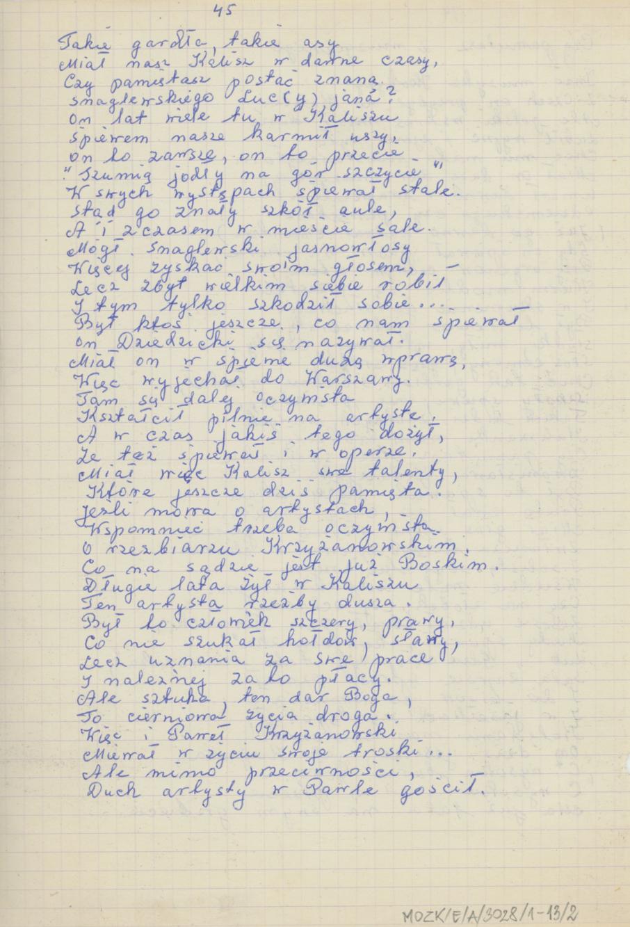 Czy pamiętasz - wiersz o Kaliszu