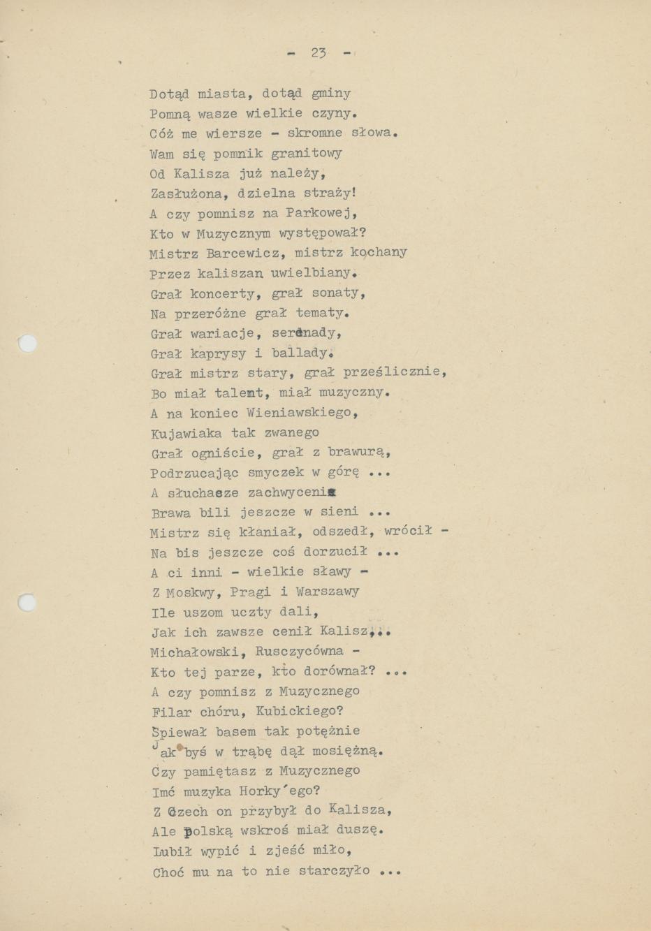 Stary Kalisz. Dzieje przeszłe wierszem, cz. 3