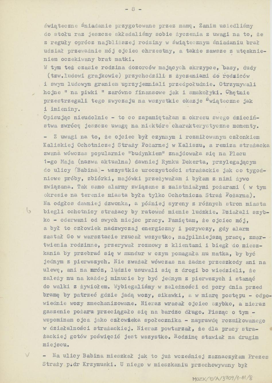 Moje dzieciństwo - wspomnienia z ulicy Babinej