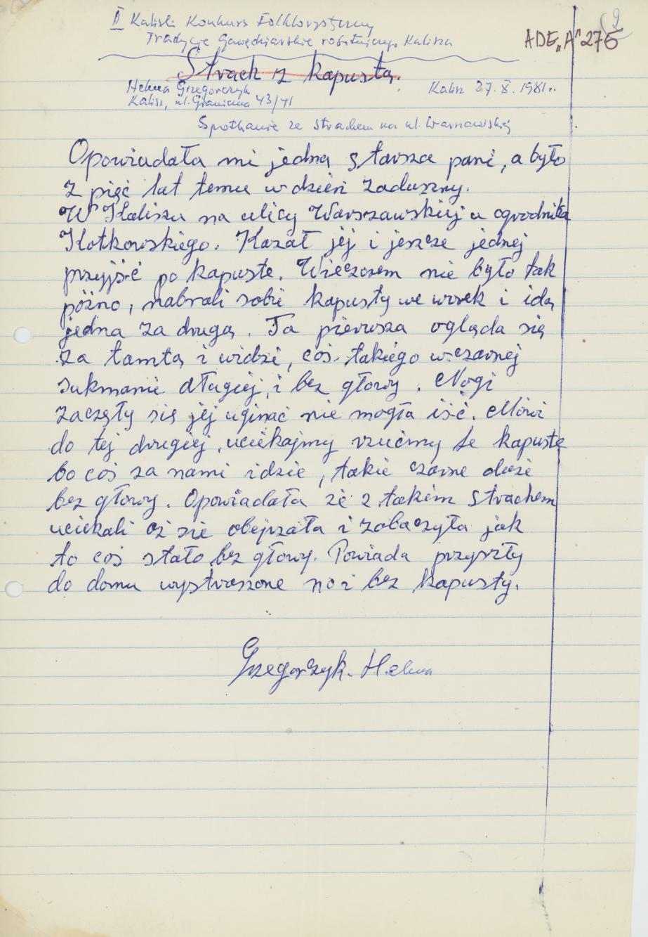 Spotkanie ze strachem na ul. Warszawskiej