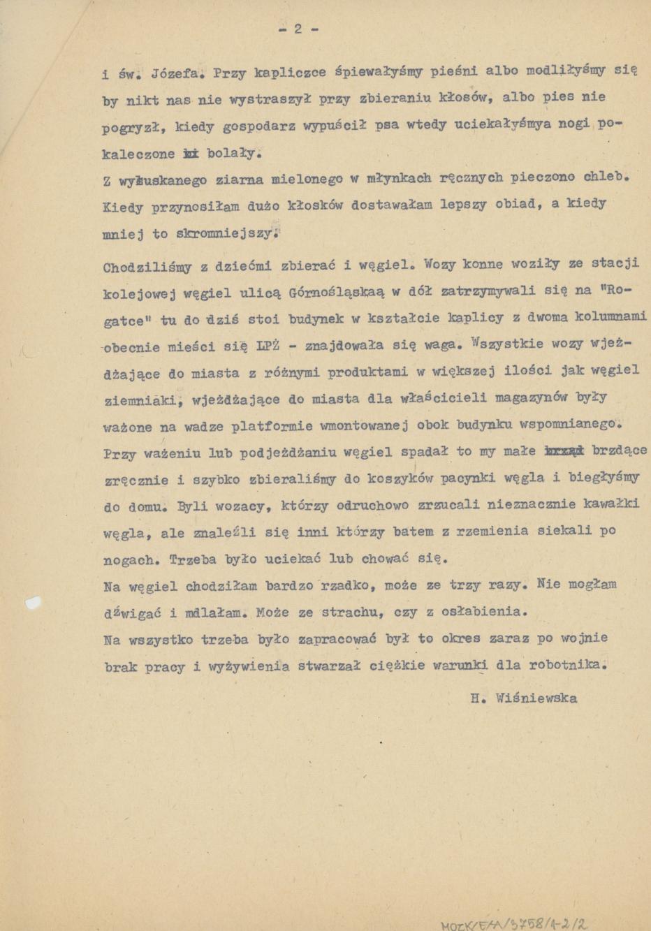 Zbieranie kłosków i węgla