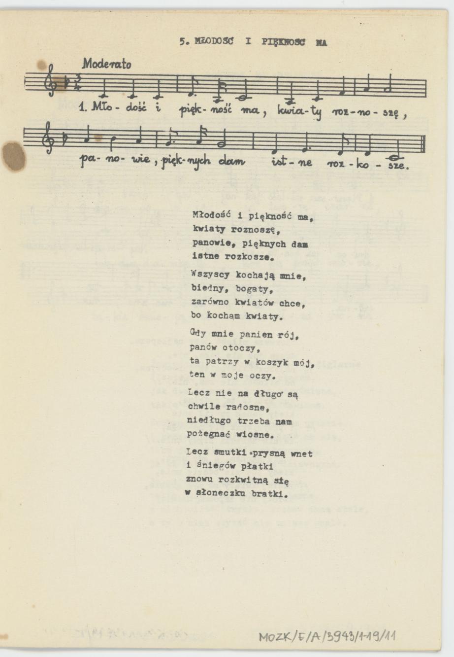 W Kaliszu nad Prosną - zbiór pieśni, cz. 2