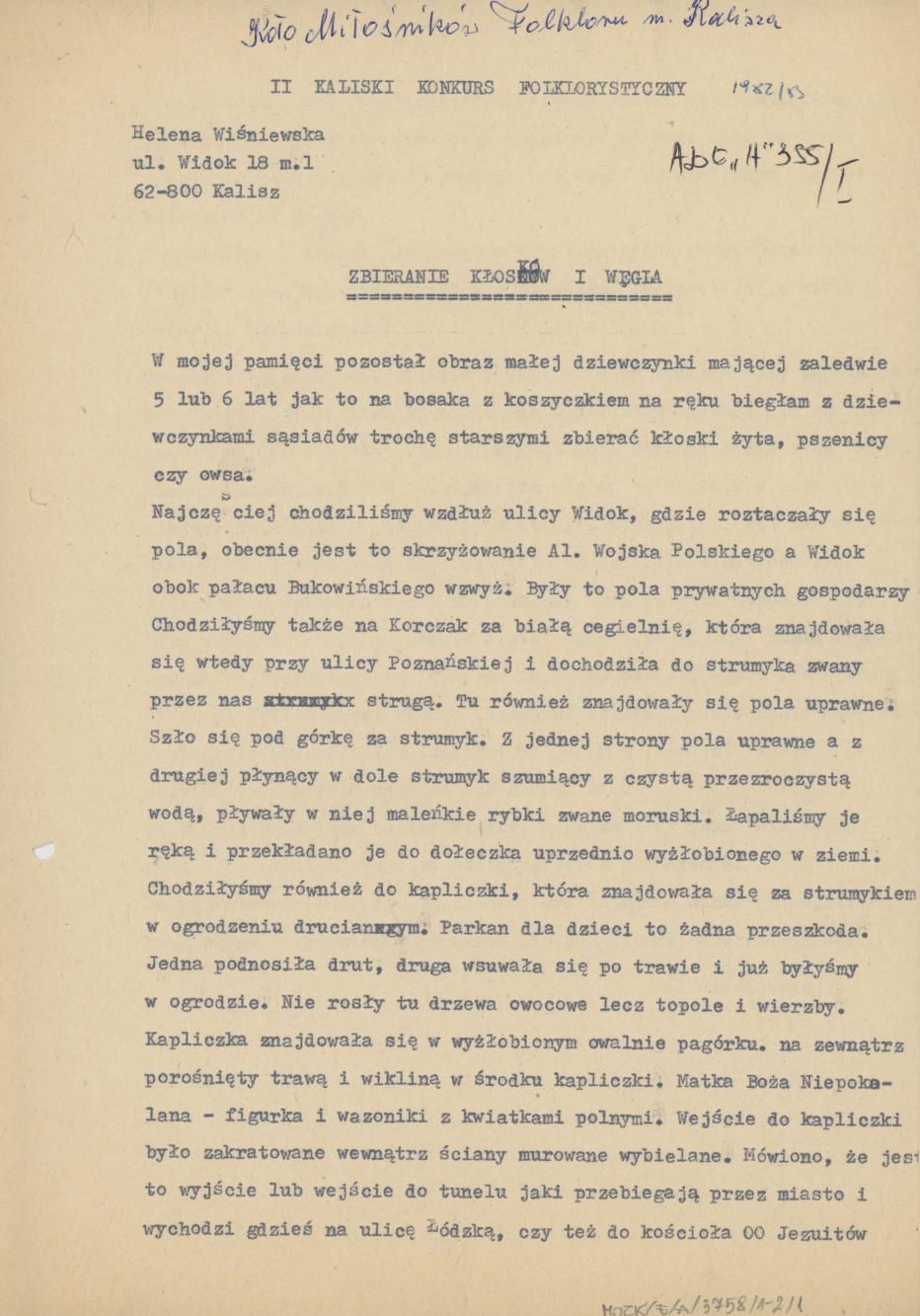 Zbieranie kłosków i węgla