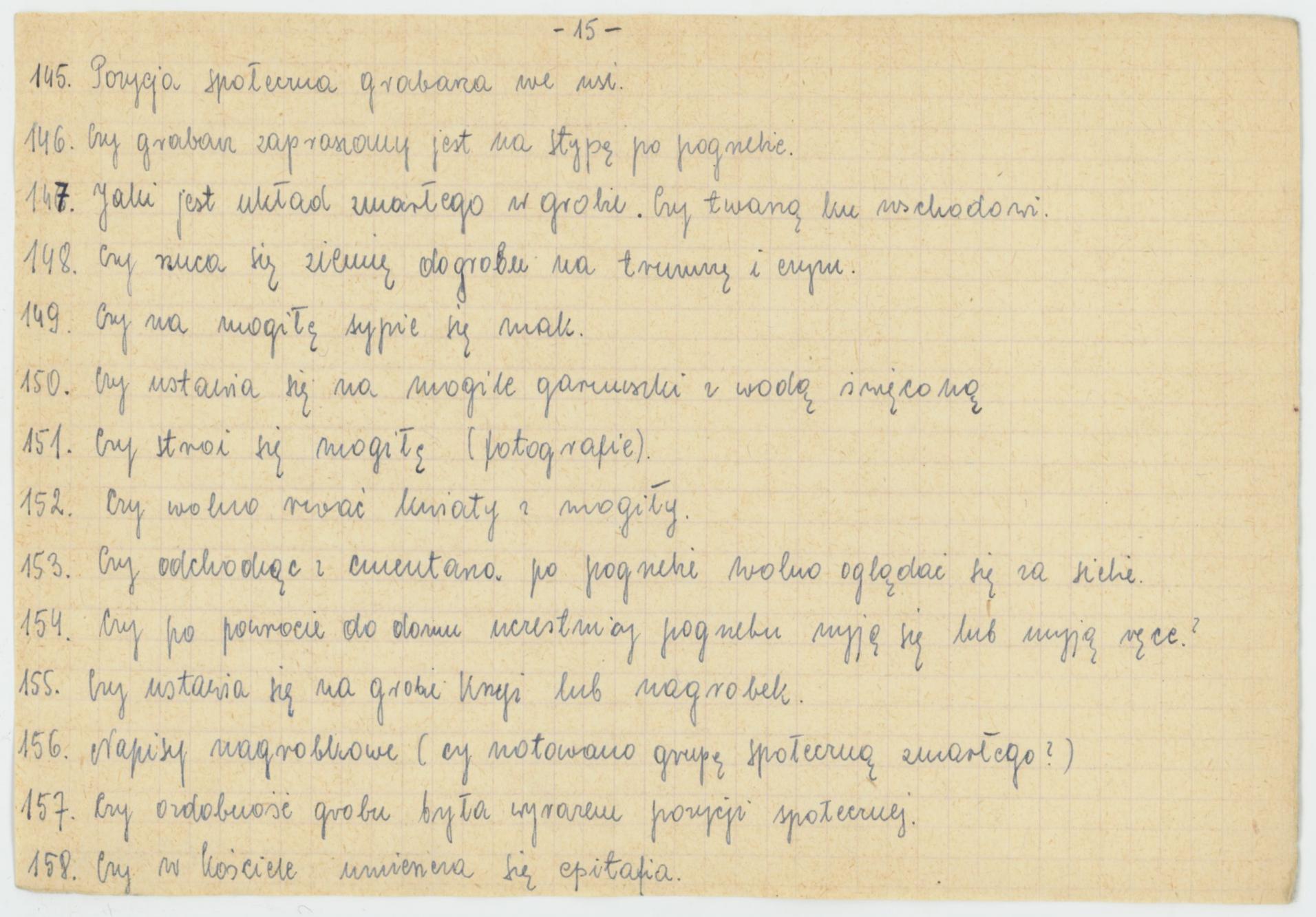 Obrządek pogrzebowy - wytyczne konkursu Koła Miłośników Folkloru Miasta Kalisza, cz. 2