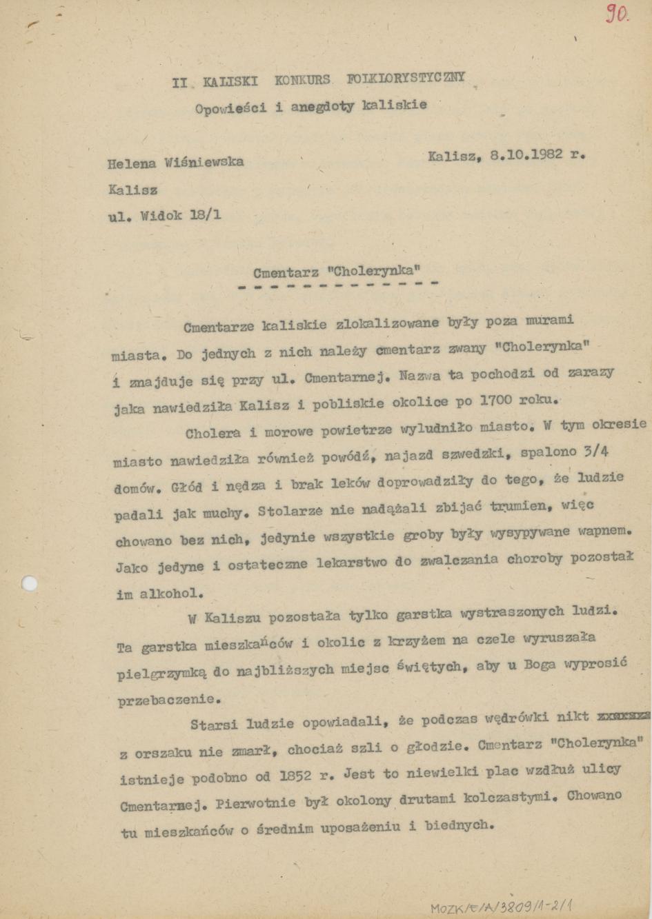 Cmentarz "Cholerynka"