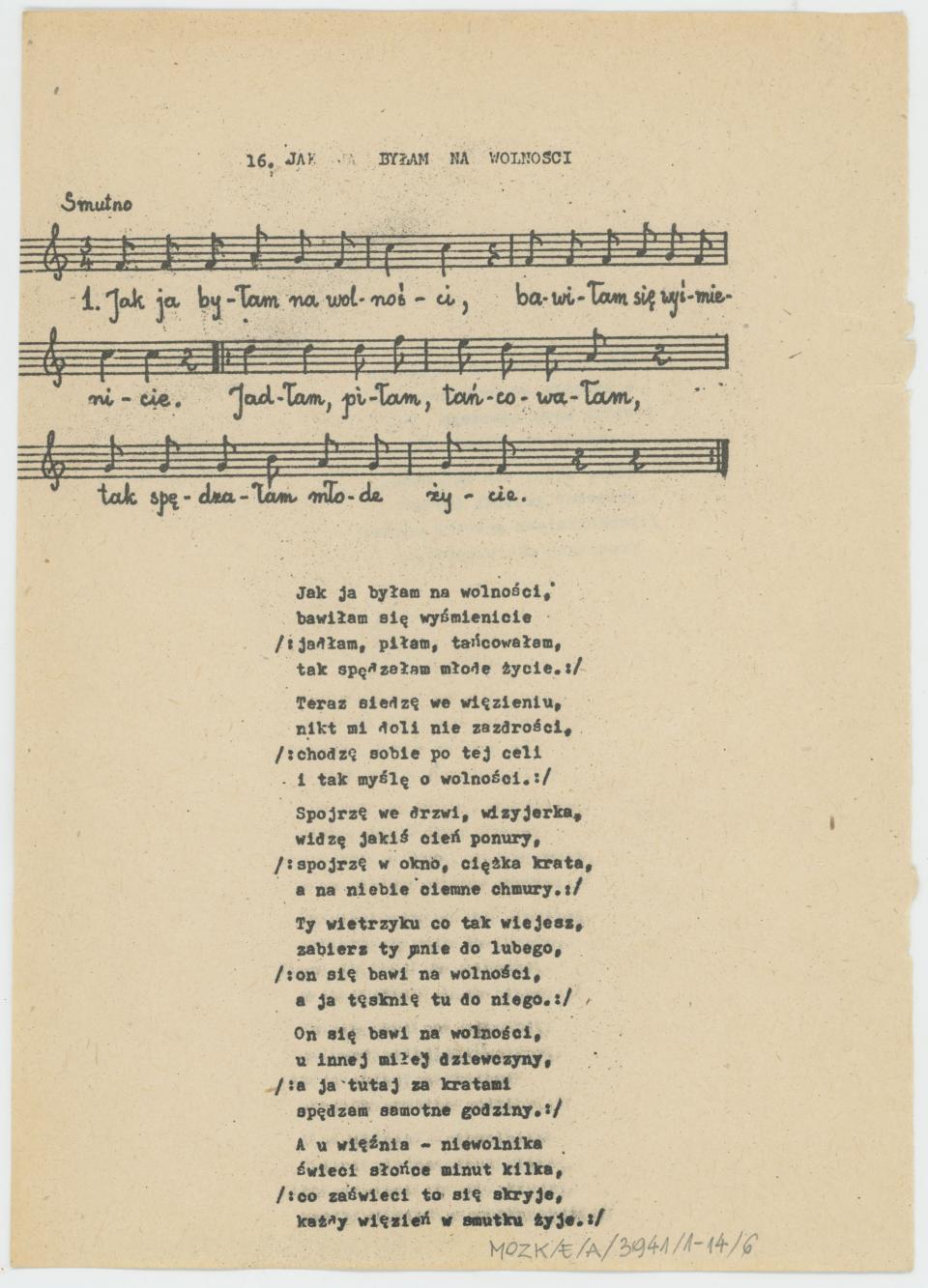 W Kaliszu nad Prosną - zbiór pieśni