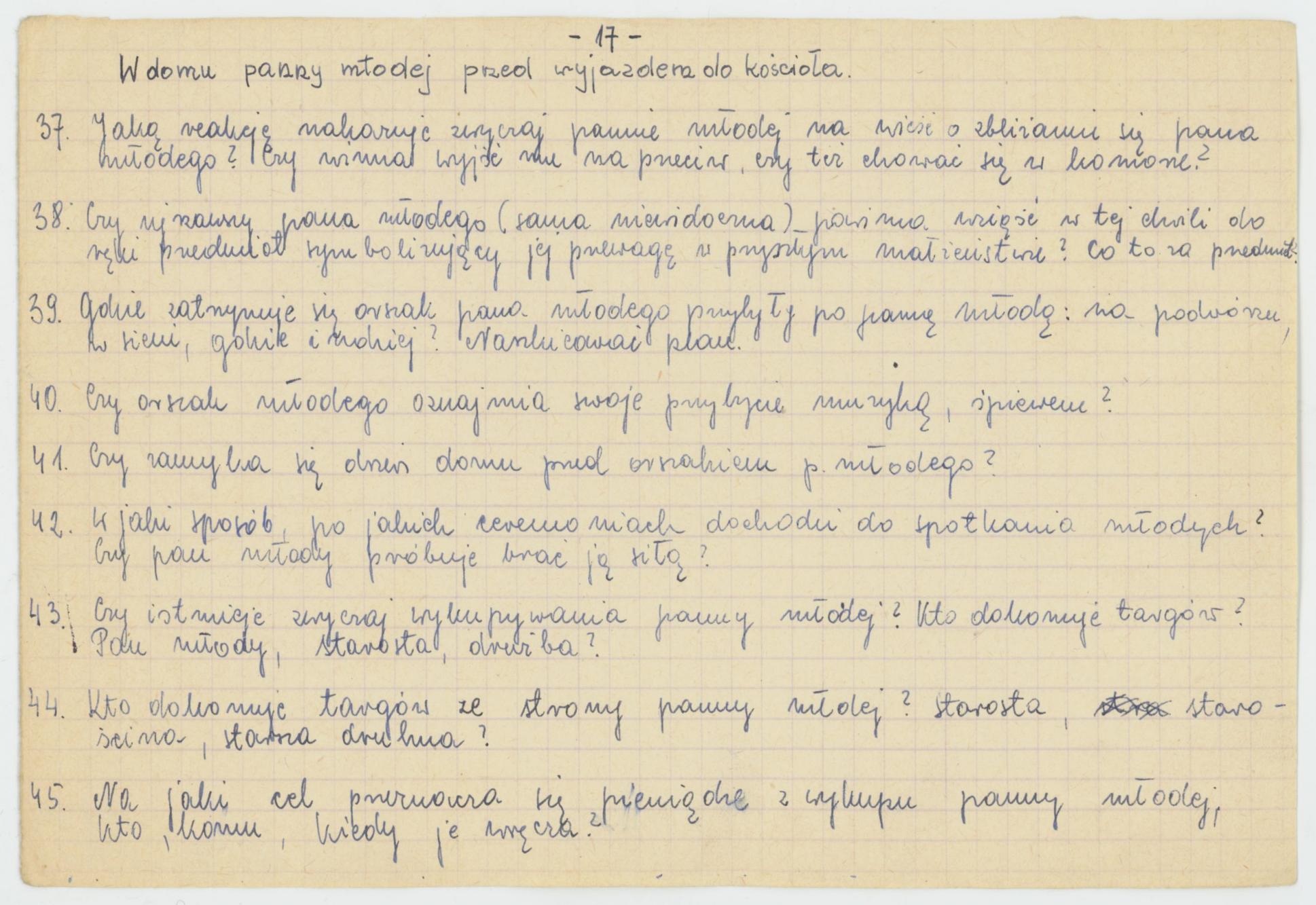 Zwyczaje i obrzędy weselne - wytyczne konkursu Koła Miłośników Folkloru Miasta Kalisza, cz. 2