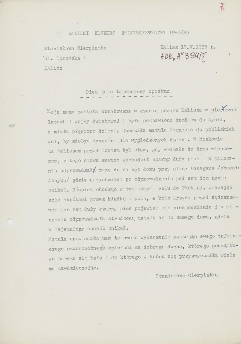 Pies jako tajemniczy opiekun