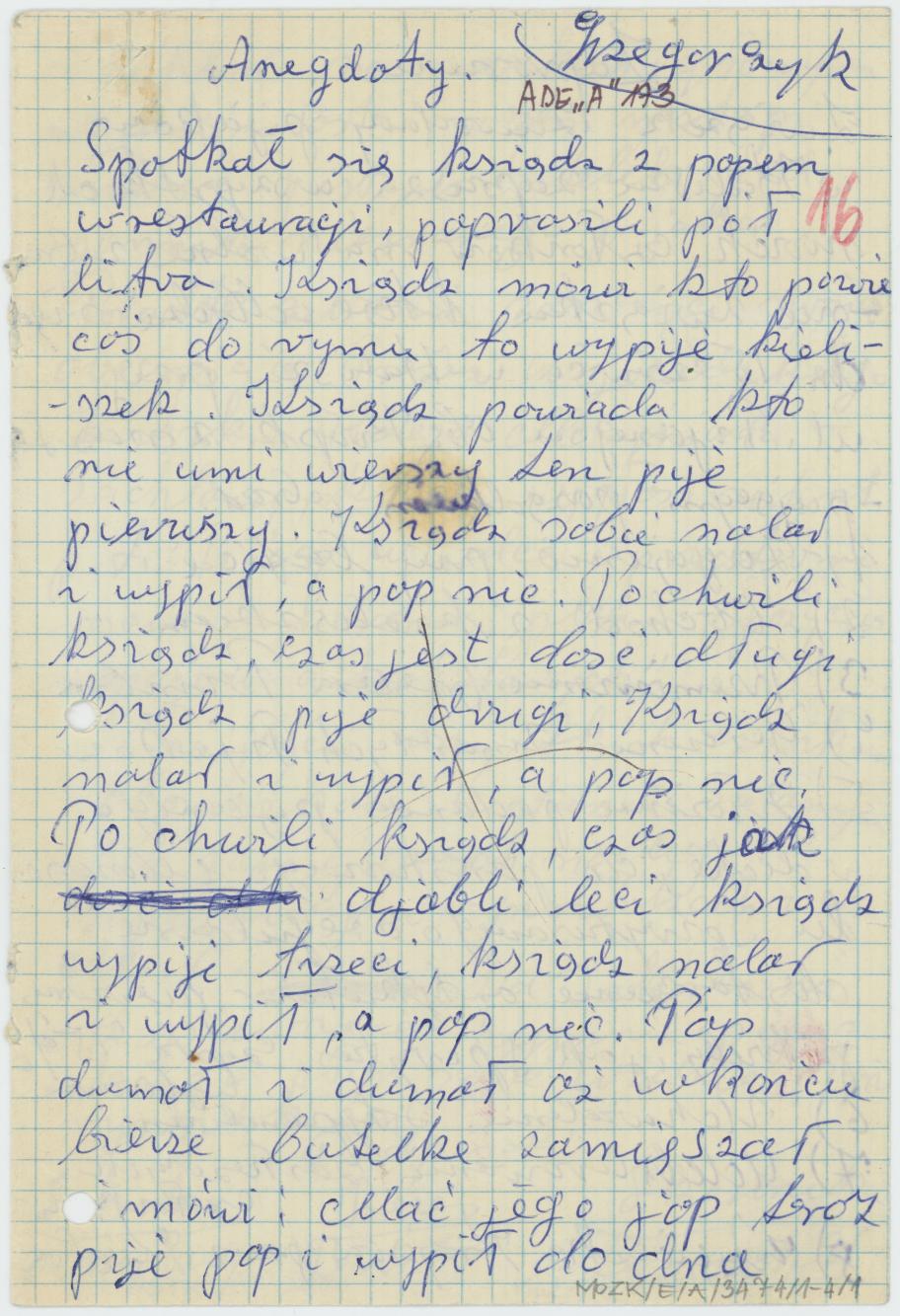 Anegdoty. Ksiądz i pop