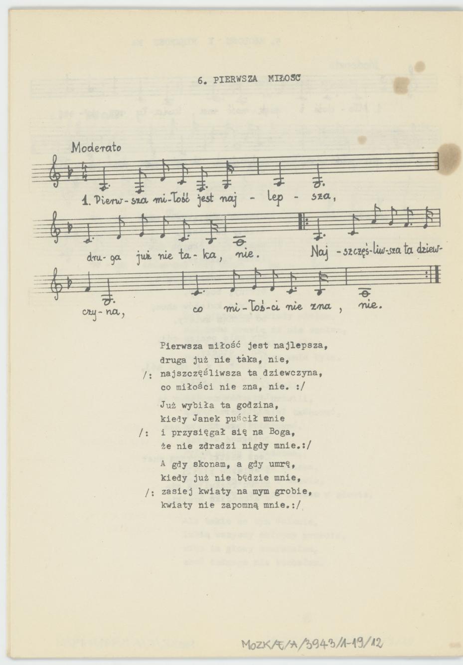 W Kaliszu nad Prosną - zbiór pieśni, cz. 2