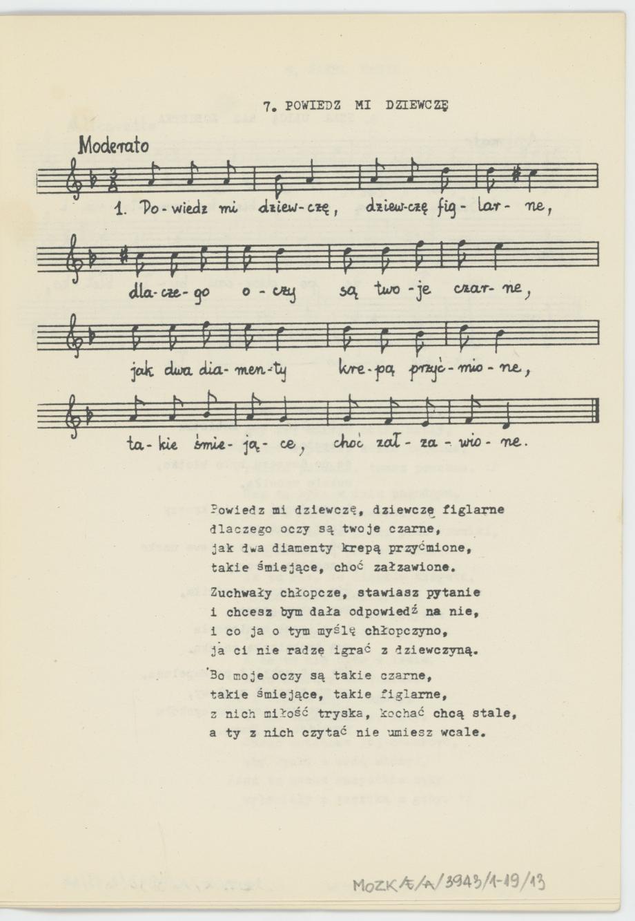 W Kaliszu nad Prosną - zbiór pieśni, cz. 2