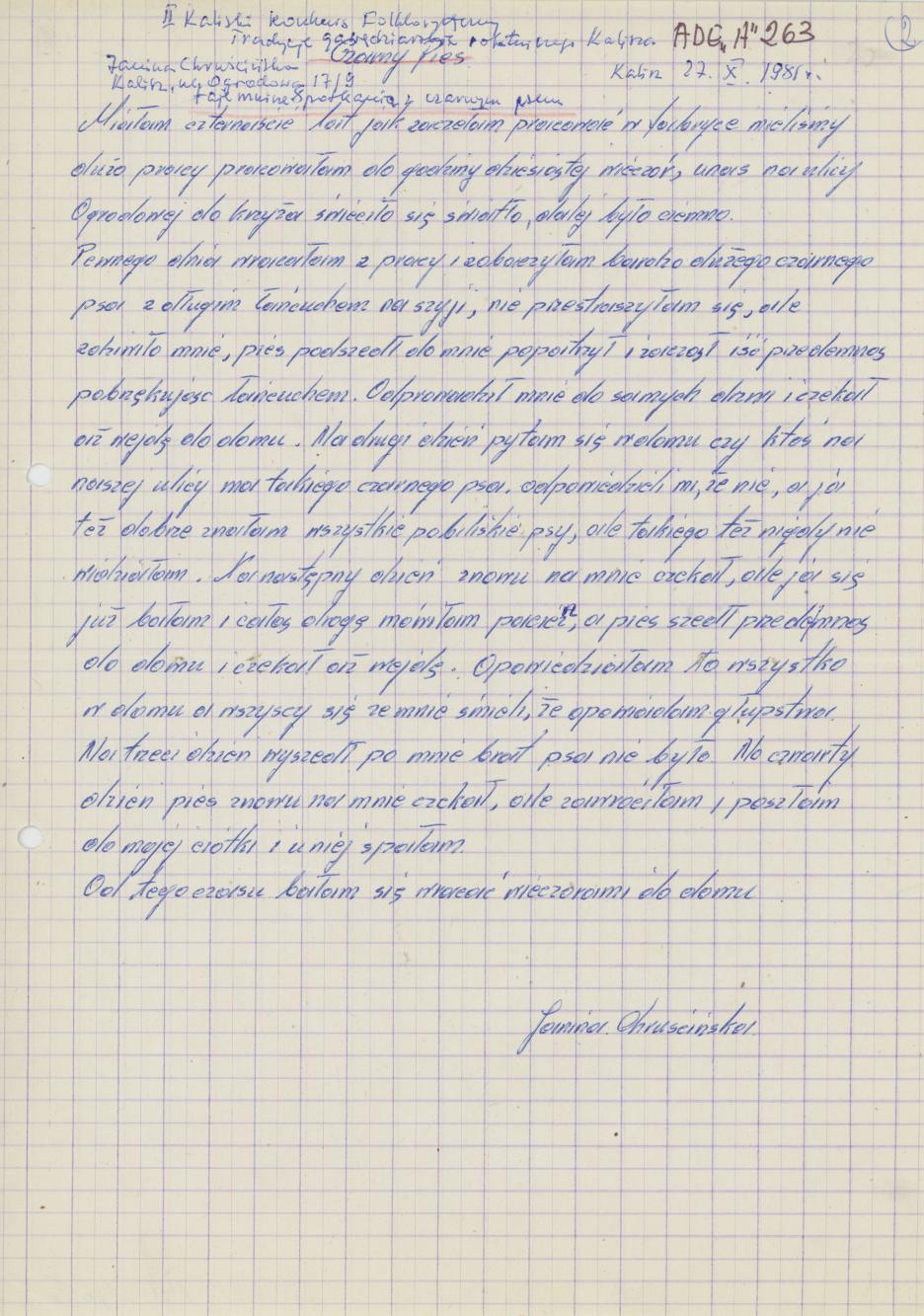 Tajemnicze spotkanie z czarnym psem