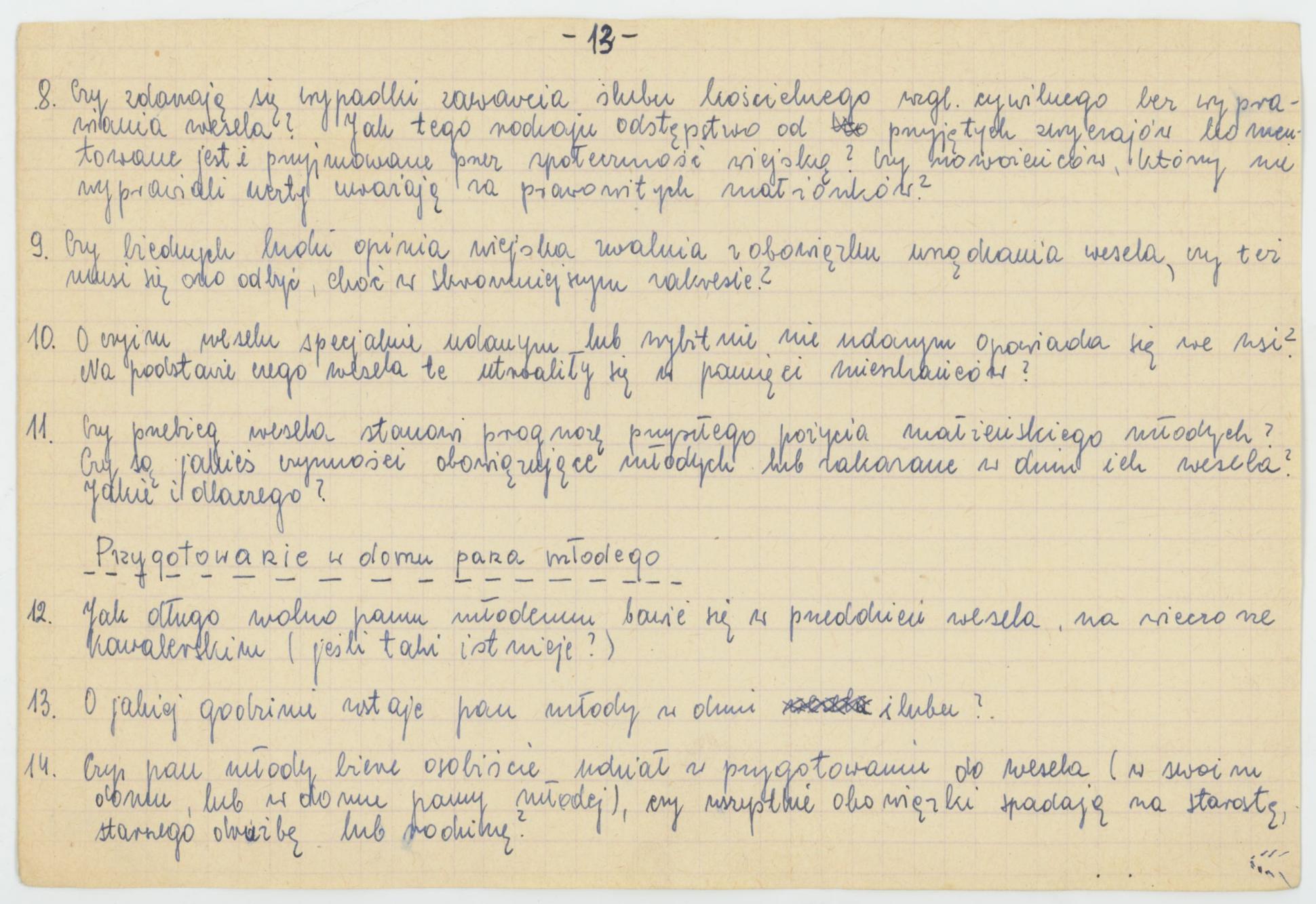 Zwyczaje i obrzędy weselne - wytyczne konkursu Koła Miłośników Folkloru Miasta Kalisza, cz. 2