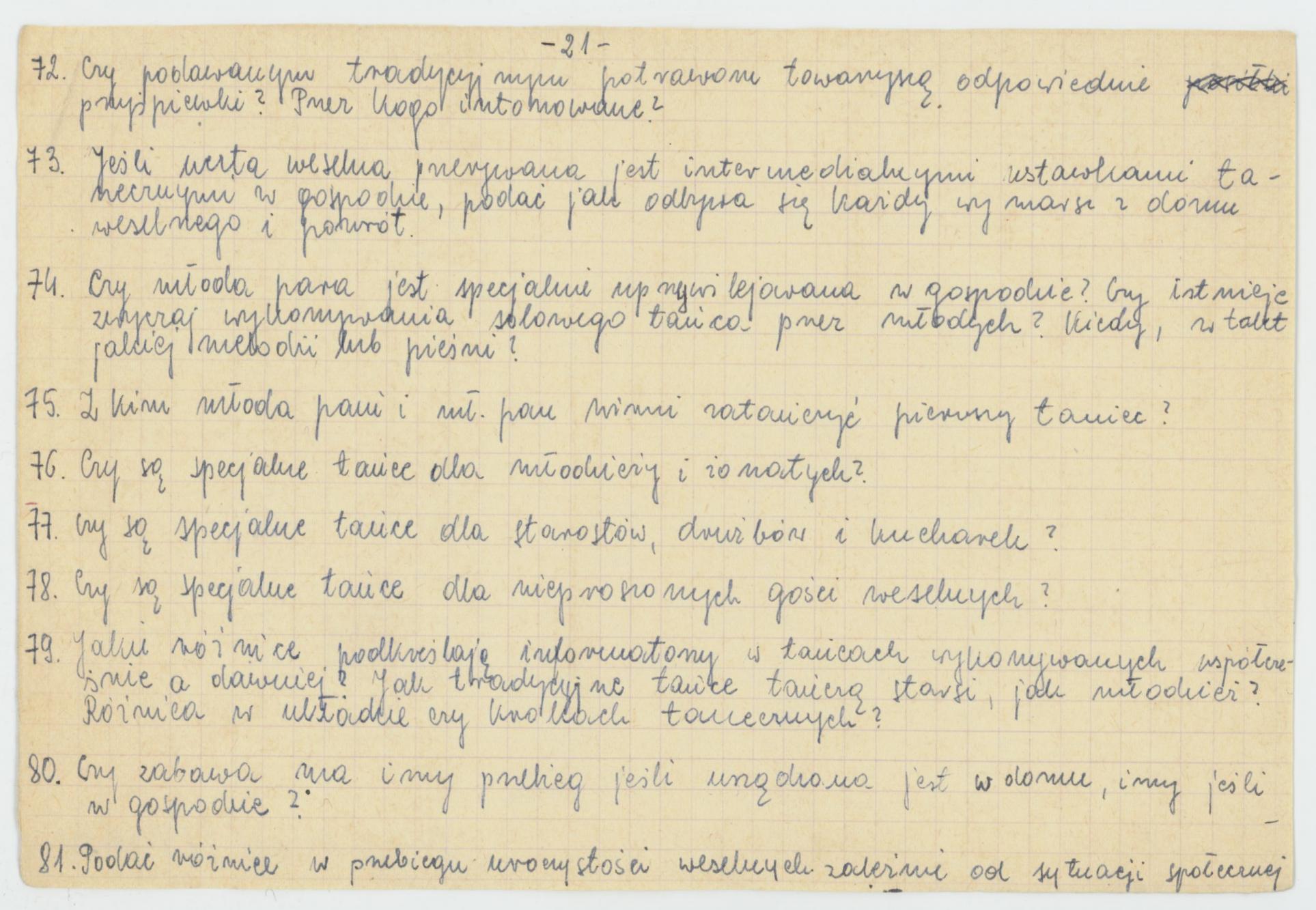 Zwyczaje i obrzędy weselne - wytyczne konkursu Koła Miłośników Folkloru Miasta Kalisza, cz. 2