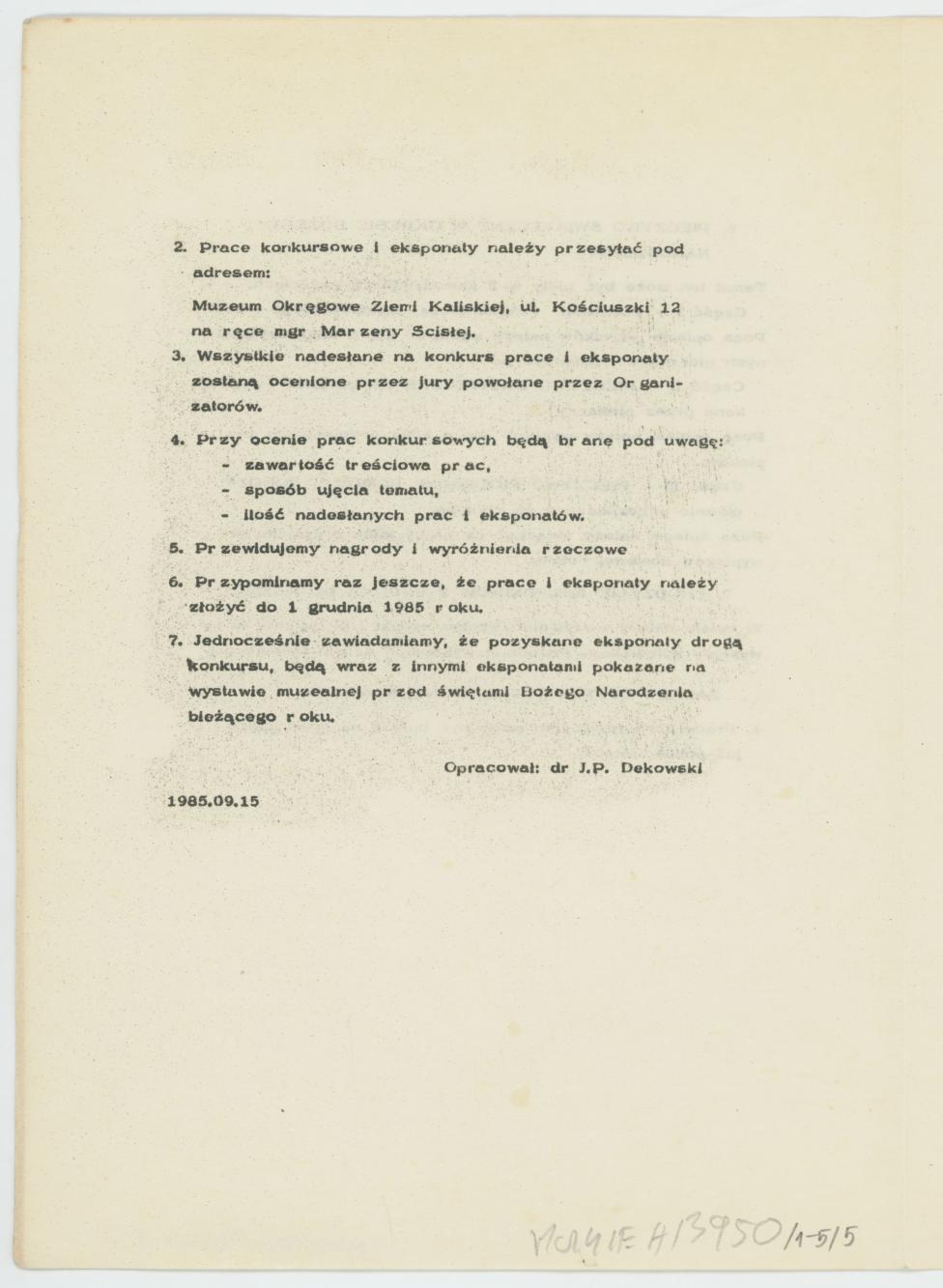 Uchrońmy od zapomnienia Folklor Kalisza