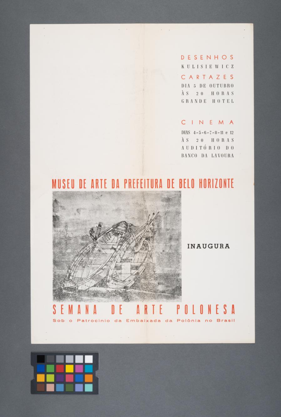 Plakat wystawy „Desenhos Kulisiewicz”