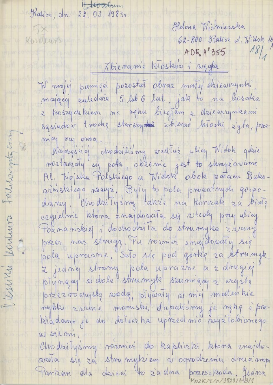 Zbieranie kłosków i węgla