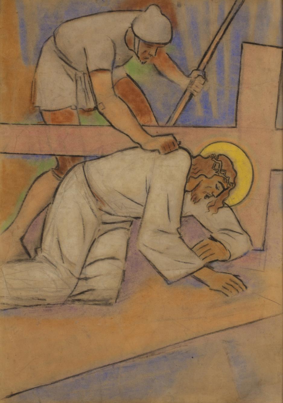 Chrystus upadający pod krzyżem