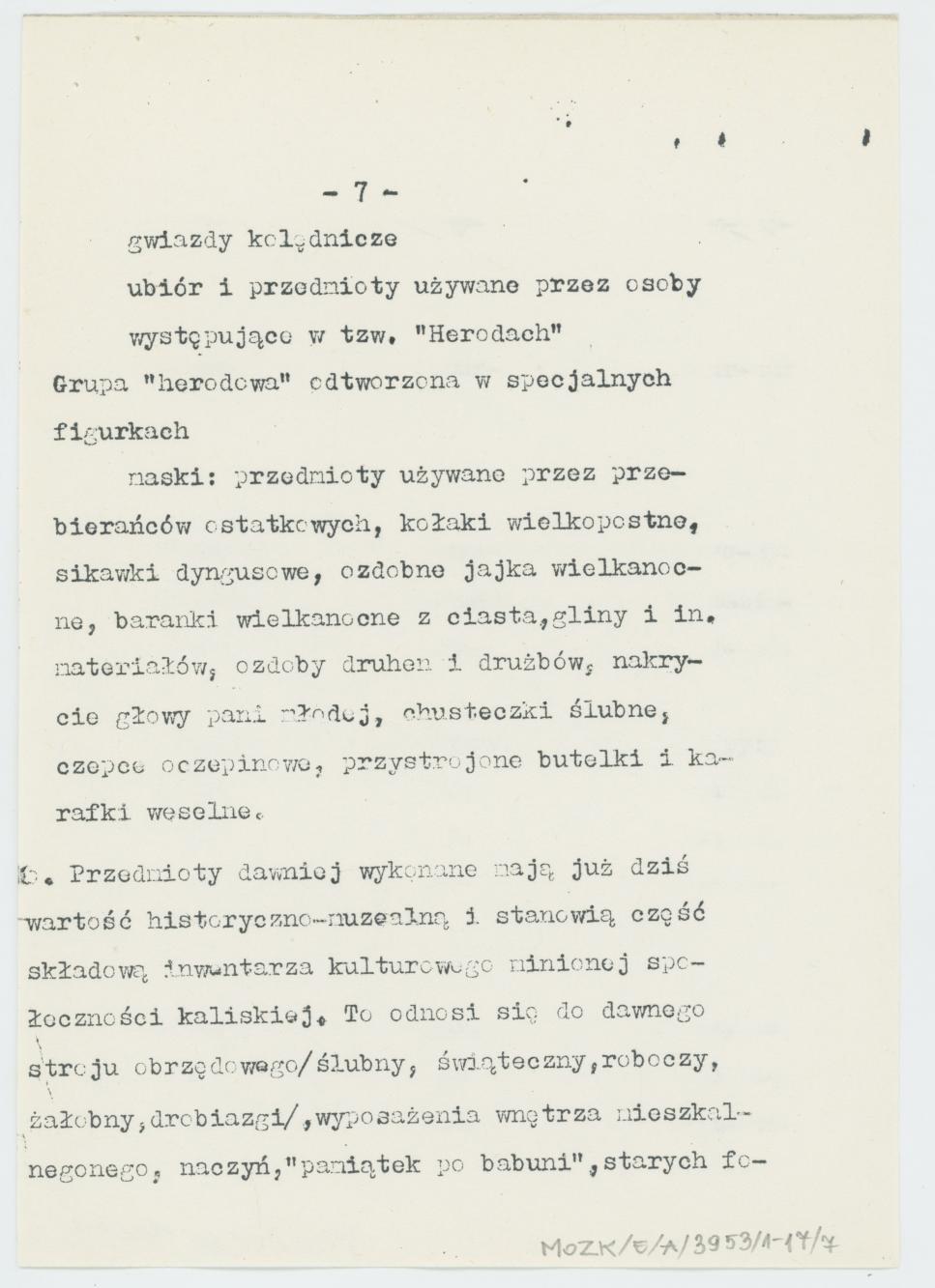 Uchrońmy od zapomnienia Folklor Kalisza - warunki konkursu, cz. 1